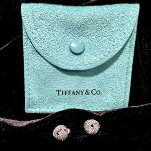 Genuine Tiffany & Co. Sterling Silver Twisted Knot Earrings